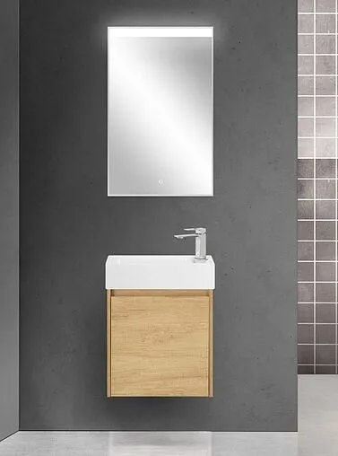 Тумба-умывальник подвесная BelBagno KRAFT MINI 50 R Rovere Nebrasca Nature KRAFT MINI-500/260-1A-SO-RNN-R+7045-KL