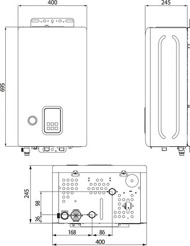 Котел электрический одноконтурный 8кВт Navien EQB 8HW PEQB0008LH001