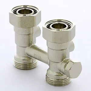 Узел нижнего подключения радиатора с байпасом прямой ¾"ек x ¾"ек Tiemme 3390007 Узел нижнего подключения радиатора с байпасом прямой ¾"ек x ¾"ек Tiemme 3390007, 2