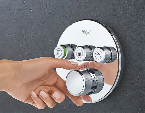 Термостат для 3 потребителей Grohe Grohtherm SmartControl хром 29121000