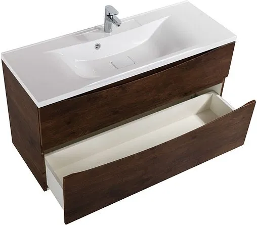 Тумба-умывальник подвесная BelBagno MARINO-H60 100 Rovere Moro MARINO-H60-1000-2C-SO-RW-P+BB1000/445-LV-MR-PR