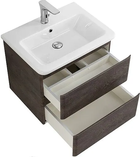 Тумба-умывальник подвесная BelBagno ALBANO-CER 50 Robere Nature Grigio ALBANO-CER-500-2C-SO-RNG+12050-KL