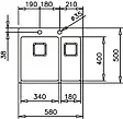 Мойка кухонная Teka ForLinea RS15 2B 580 POLISHED нержавеющая сталь полированная 115030013