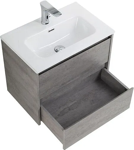 Тумба-умывальник подвесная BelBagno KRAFT 39 50 Cemento Grigio KRAFT 39-500/390-2C-SO-CG+BB500/390ETL