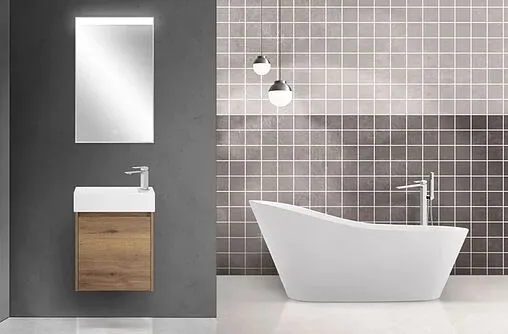 Зеркало с подсветкой BelBagno UNO 50x80 сатин SPC-UNO-500-800-TCH