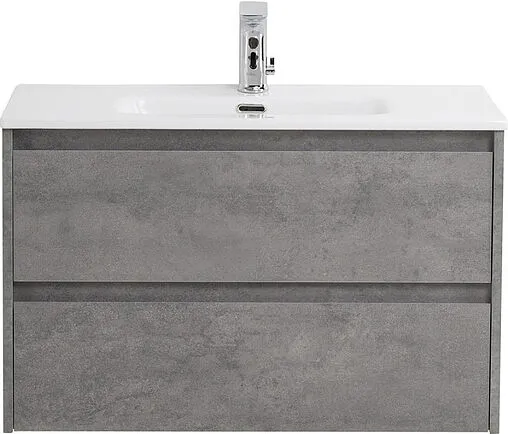 Тумба-умывальник подвесная BelBagno KRAFT 39 80 Cemento Grigio KRAFT 39-800/390-2C-SO-CG+BB800/390ETL