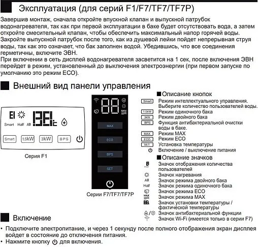 Водонагреватель накопительный электрический Haier ES50V-TF7P GA0SZVE0CRU