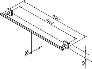 Полотенцедержатель Am.Pm Gem хром A90346400 Полотенцедержатель Am.Pm Gem хром A90346400, 2