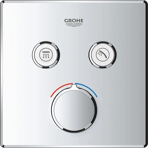 Смеситель для ванны скрытого монтажа Grohe Grohtherm SmartControl хром 29148000