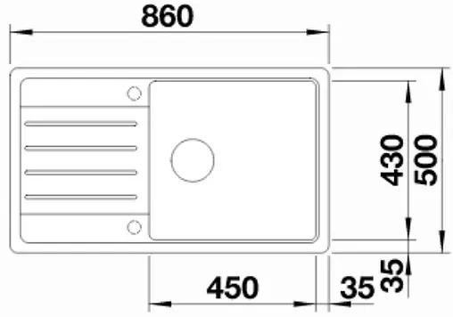 Мойка кухонная Blanco Legra XL 6 S 86 белый 523328