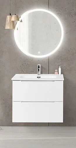 Тумба-умывальник подвесная BelBagno ETNA 39 80 Bianco Lucido ETNA39-800/390-2C-SO-BL-P+BB800/390ETL