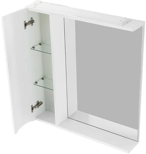 Шкаф-зеркало BelBagno FLY-MARINO 70 L Bianco Lucido MARINO-SPC-700/750-1A-BL-P-L