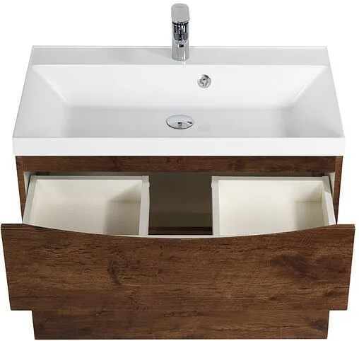 Тумба-умывальник подвесная BelBagno MARINO-H60 80 Rovere Moro MARINO-H60-800-2C-SO-RW-P+