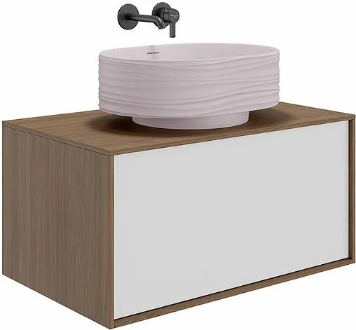 Раковина Kerama Marazzi Artbasin Conchiglia 50 белый матовый SA.wb.50\MAL