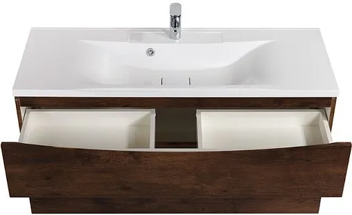 Тумба-умывальник подвесная BelBagno MARINO-H60 110 Rovere Moro MARINO-H60-1100-2C-SO-RW-P+BB1100/450-LV-MR-PR