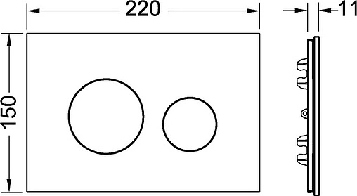 Лицевая панель TECEloop Modular стекло/оранжевый 9240673