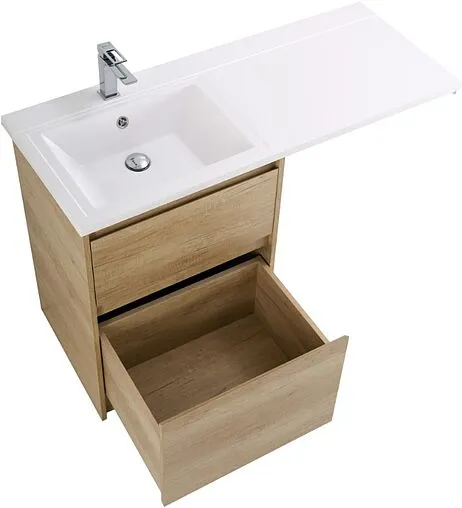 Тумба-умывальник напольная BelBagno KRAFT-LVD 58 Rovere Nebrasca Nature KRAFT-LVD-580/1200-2C-PIA-RNN+