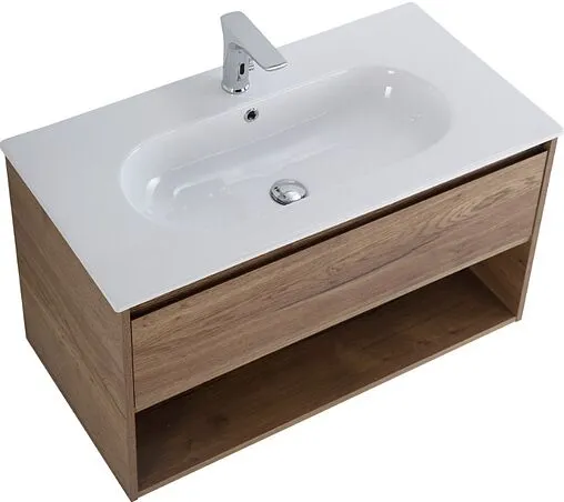 Тумба-умывальник подвесная BelBagno KRAFT 80 Rovere Tabacco KRAFT-800-1C-SO-RT+