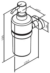 Дозатор для жидкого мыла Am.Pm Sense L хром A7436900 Дозатор для жидкого мыла Am.Pm Sense L хром A7436900, 2