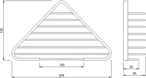 Полка Jaquar Continental чёрный матовый ACN-BLM-1175N