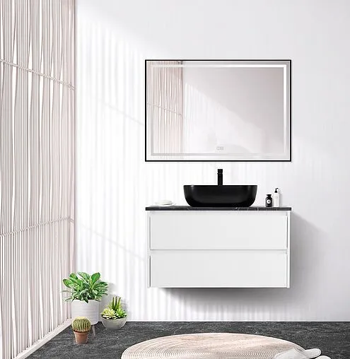 Тумба-умывальник подвесная BelBagno KRAFT 80 Bianco Opaco KRAFT-800-2C-SO-BO+