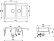 Мойка кухонная Teka Clivo 60 B-TQ белый мрамор 40148024