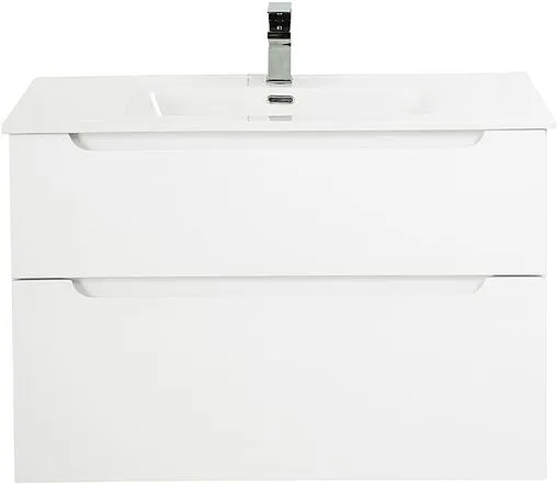 Тумба-умывальник подвесная BelBagno ETNA H-60 100 Bianco Lucido ETNA-H60-1000-2C-SO-BL-P+