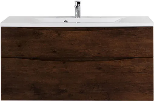 Тумба под умывальник подвесная BelBagno MARINO-H60 100 Rovere Moro MARINO-H60-1000-2C-SO-RW-P