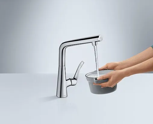 Смеситель для кухни Hansgrohe Metris Select M71 320 1jet хром 14883000