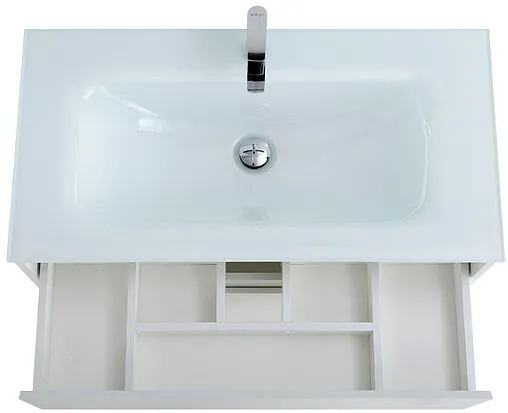 Тумба-умывальник подвесная BelBagno KRAFT 80 Bianco Opaco KRAFT-800-2C-SO-BO+