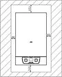 Настенный газовый котел одноконтурный турбированный 36кВт Mizudo GB M36ТH БП-00001821