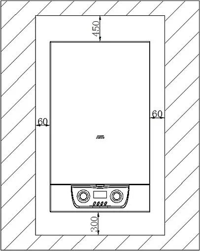 Настенный газовый котел одноконтурный турбированный 36кВт Mizudo GB M36ТH БП-00001821