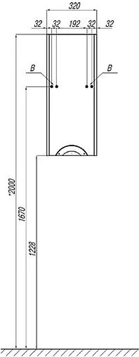 Шкаф Aquaton Сильва 32 L дуб фьорд 1A215703SIW6L