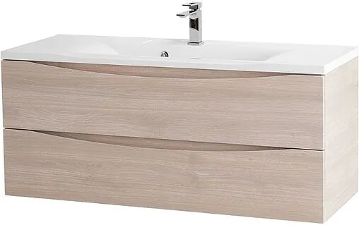 Тумба-умывальник подвесная BelBagno MARINO 120 Rovere Grigio MARINO-1200-2C-SO-RG-P+BB1200/450-LV-MR-PR