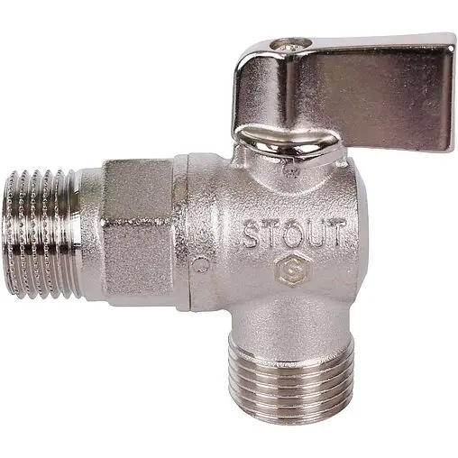 Кран шаровый угловой ½&quot;н x ½&quot;н Stout SVB-0059-001212