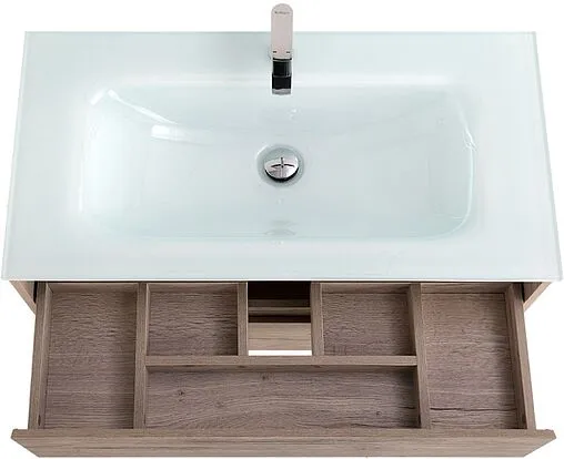 Тумба под умывальник подвесная BelBagno KRAFT 80 Rovere Galifax Bianco KRAFT-800-2C-SO-RGB