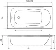 Ванна акриловая Eurolux Alla 150х75 E1015070005