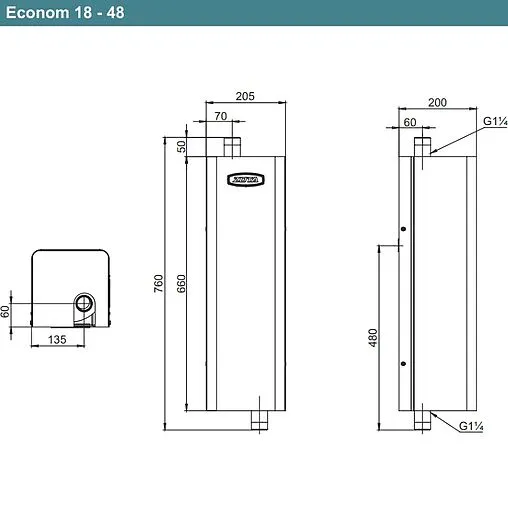 Котел электрический одноконтурный 27кВт Zota ECONOM 27 ZE3468421027