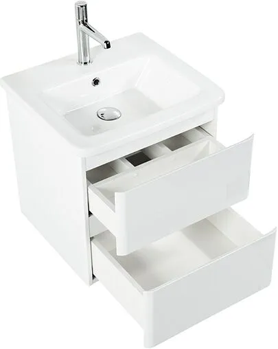 Тумба-умывальник подвесная BelBagno ALBANO-CER 50 Bianco Lucido ALBANO-CER-500-2C-SO-BL+12050-KL