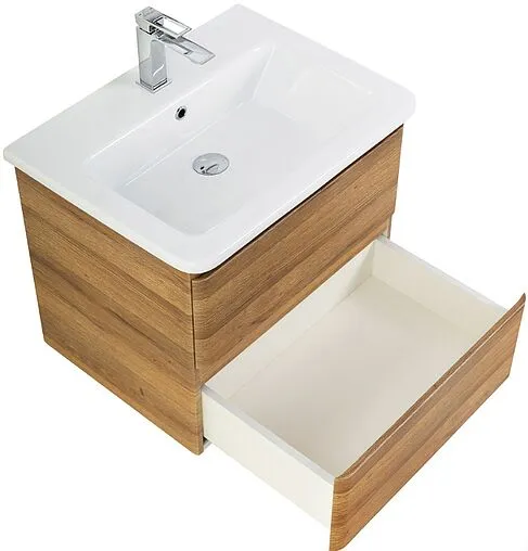 Тумба-умывальник подвесная BelBagno ALBANO-CER 60 Rovere Rustico ALBANO-CER-600-2C-SO-RR+12060-KL