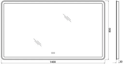 Зеркало с подсветкой BelBagno MARINO 140x80 с подогревом SPC-MAR-1400-800-LED-TCH-WARM