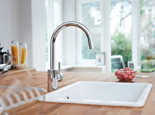 Смеситель для кухни с выдвижным изливом Grohe Concetto хром 32663001