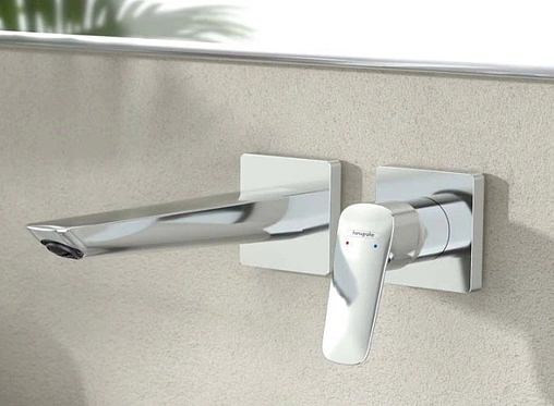 Смеситель для раковины из стены Hansgrohe Logis хром 71256000