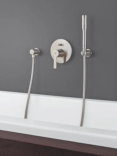 Смеситель для ванны скрытого монтажа Grohe Lineare полированная сталь 19297DC1