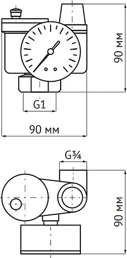 Группа безопасности котла до 50 кВт 1&quot; 3 бар UniPump 42825