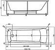 Ванна акриловая Aquatek Либра New 170x70 L с фронтальной панелью с каркасом (вклеенный) LIB170N-0000001