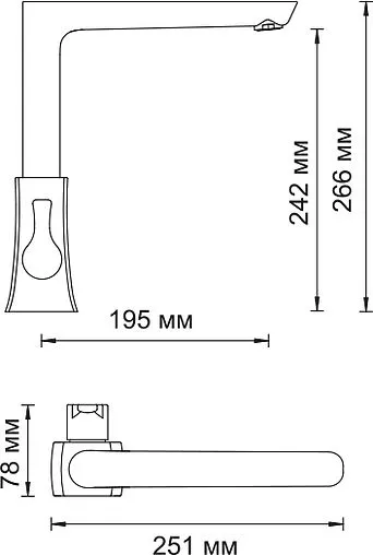 Смеситель для кухни Wasserkraft Berkel хром 4807