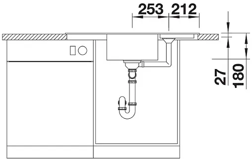 Мойка кухонная Blanco Zia 9 E 93 антрацит 514764