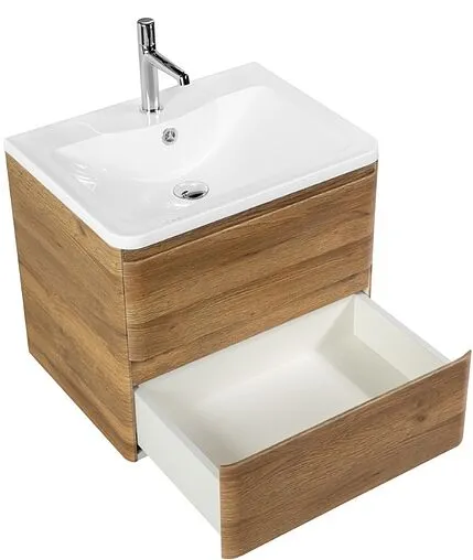 Тумба-умывальник подвесная BelBagno ALBANO 60 Rovere Rustico ALBANO-600-2C-SO-RR+BB600/455-LV-MR-ALR