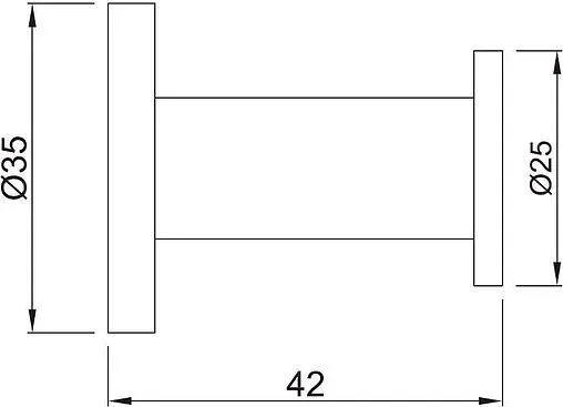 Крючок Jaquar Continental чёрный матовый ACN-BLM-1191N